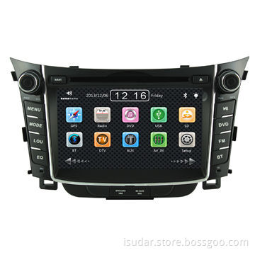 Car DVD Player for Hyundai I30/Hyundai Elantra GT 2012, with CD/MP3/DVD/USB and 7-inch TFT Monitor